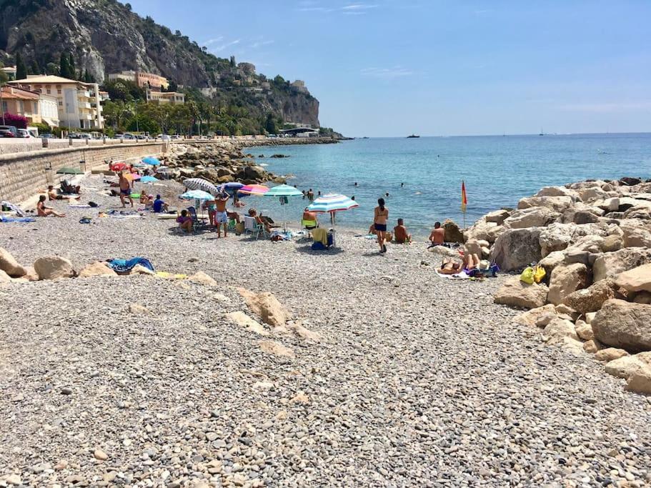 Bel Appartement Lumineux Joyeux Spacieux, Vue Mer Mentone Esterno foto