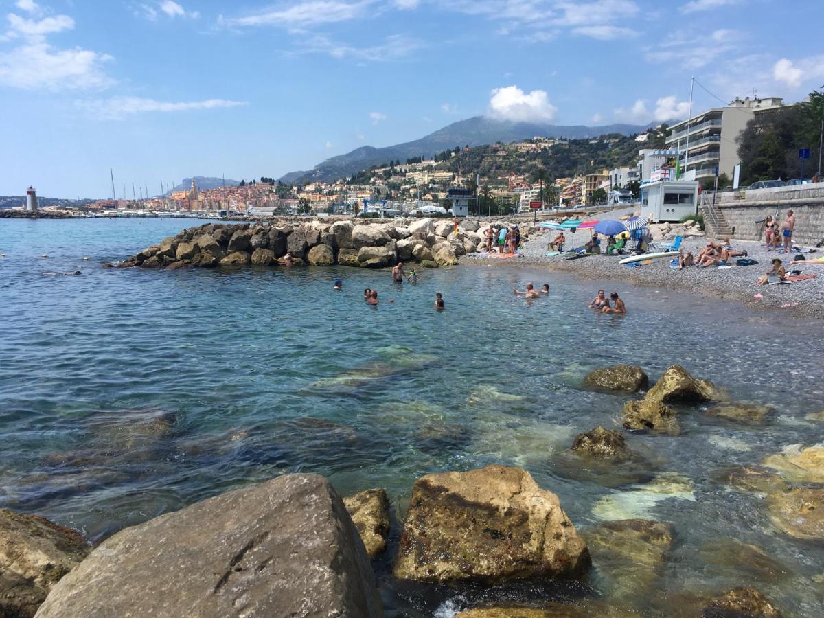 Bel Appartement Lumineux Joyeux Spacieux, Vue Mer Mentone Esterno foto